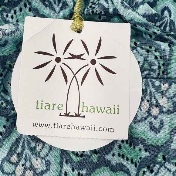 NWT. Tiare Hawaii. Blue Circle Print Romper. One Size. - Picture 4 of 10